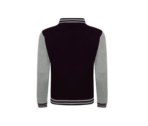 AWDIS JH043 - Comfortabele Baseball Stijl Sweatshirt Met Contrasterende Mouwen