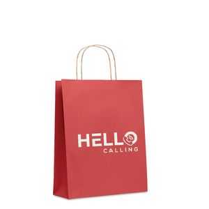 GiftRetail MO6173 - Eco-Friendly Medium Recycled Gift Bag 90gsm Red
