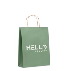 GiftRetail MO6173 - Eco-Friendly Medium Recycled Gift Bag 90gsm Green