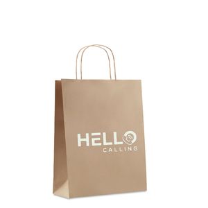 GiftRetail MO6173 - Eco-Friendly Medium Recycled Gift Bag 90gsm Beige