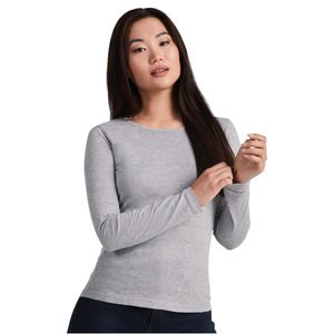 Roly CA1218 - Comfortabele Dames Longsleeve T-shirt met Fijne Halslijn