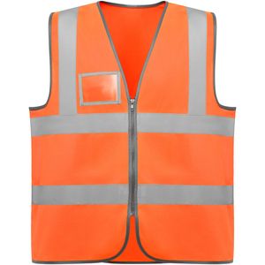 Roly CC9311 - POLUX Vest met hoge zichtbaarheid en rits