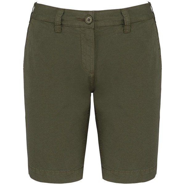 Kariban K753 - Damesbermuda met verwassen look