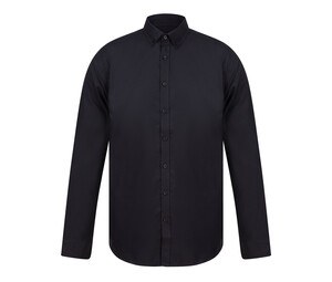 HENBURY HY512S - MODERN OXFORD LONG SLEEVED SHIRT - SLIM FIT