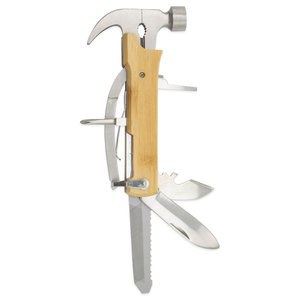 Claps 71049 - Versatile Bamboo Handle Multi-Tool Hammer