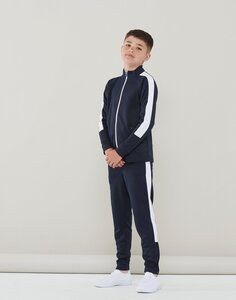 Finden & Hales LV873 - Trendy Kinder Sportjas met Rits en Zakken