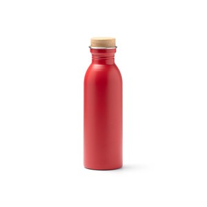 Stamina BI1224 - LEVU Recycled 304 stainless steel bottle in a matt finish with bamboo cap