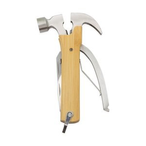 Claps 71049 - Versatile Bamboo Handle Multi-Tool Hammer