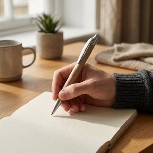 Balpen gemaakt van 100% gerecycled papier en details in gerecycled ABS (100% rABS) - Egotier 91978