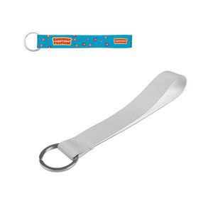 Lanyard'In 94419 - Korte lanyard voor sublimatieprinten in gerecycled polyester (100% rPET) met ring