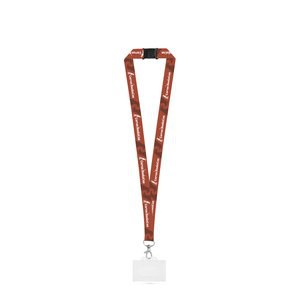 Lanyard'In 94430 - Sublimatiekoord van gerecycled polyester (100% rPET) met karabijnhaak, veiligheidssluiting en stevige kaarthouder