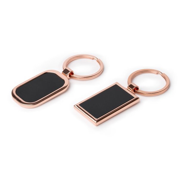 Stamina KO2024 - BELSAN Metal keyring with a copper coating and a black interior
