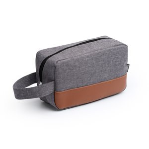 Stamina NE1498 - TOSUN Gerecyclede RPET polyester toilettas met PU lederen details