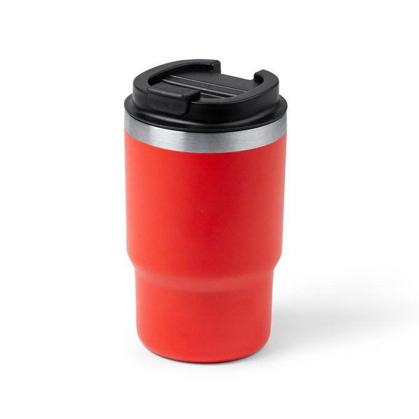 VENTURI Recycled 304 stainless steel thermal cup with double wall in matte finish