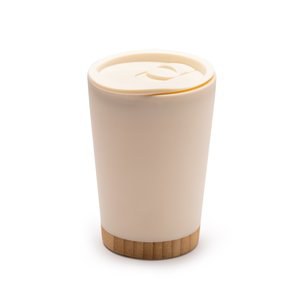 Stamina VA1686 - MIRIN Double-walled cup with recycled PP body and bamboo base
