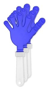 Pack of 30 Stamina PF3105 - REVEL Two-colour clapper in the shape of a hand with handle