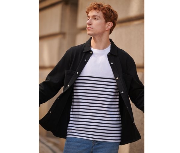 Front row FR056 - Piqué gebreid overshirt