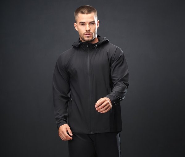 Unisex sportieve hoodie met rits