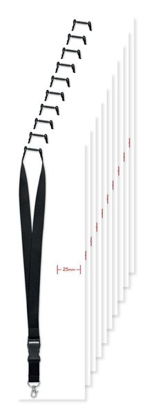 WIDE LANY sleutelkoord 25mm