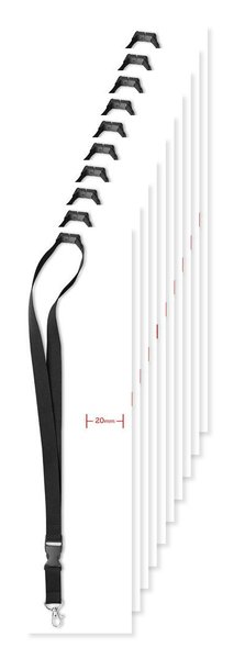 LANY Veiligheidslanyard met Metalen Haak en Breekpunt