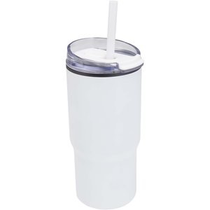 Westin 540 ml RCS gerecyclede dubbelwandige thermosbeker met rietje - EgotierPro 100959