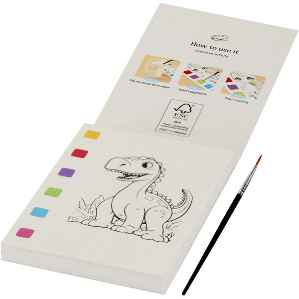 Quell kleurboek en waterpenseelset - EgotierPro 106441
