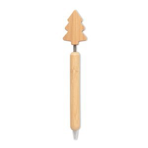 CHRISPEN Bamboe balpen kerstboom detail - GiftRetail CX1580
