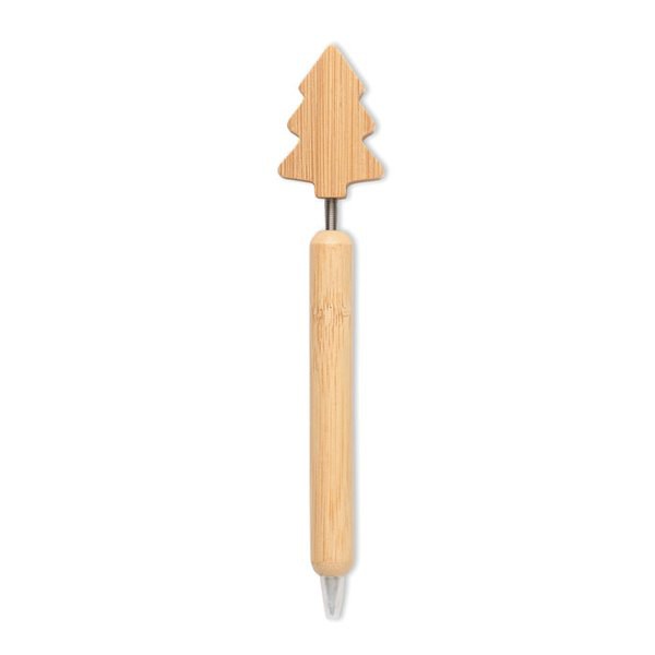 CHRISPEN Bamboe balpen kerstboom detail - GiftRetail CX1580