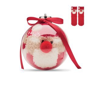 SNUG M Kerstman sokken balornament - GiftRetail CX1585