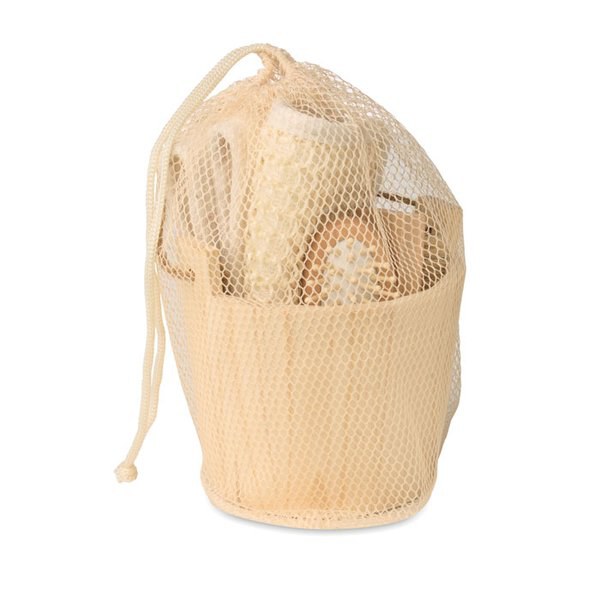 SELFCARE Bath gift set in wooden bucket - GiftRetail MO3110