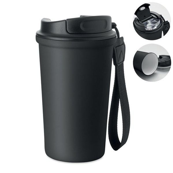 NAKANO Gerecycled stalen beker 400ml - GiftRetail MO3156