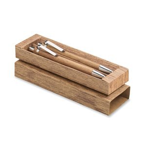 JAKARTA SET Acaciahout pen- en potloodset - GiftRetail MO3173