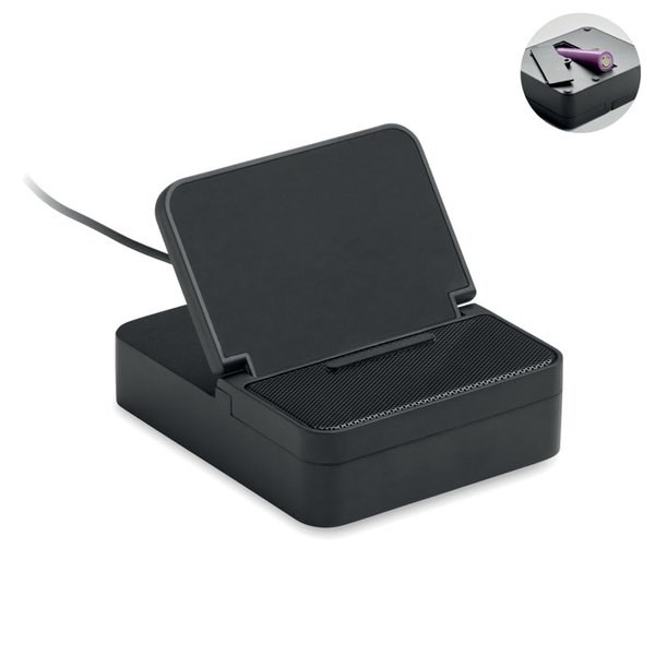 CHARGEBEAT Draadloze speaker & lader 15W - GiftRetail MO3189
