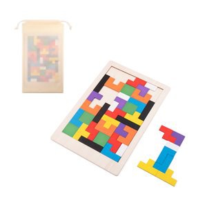Bouw- en in elkaar grijpend spel gemaakt van multiplex - Egotier 98169