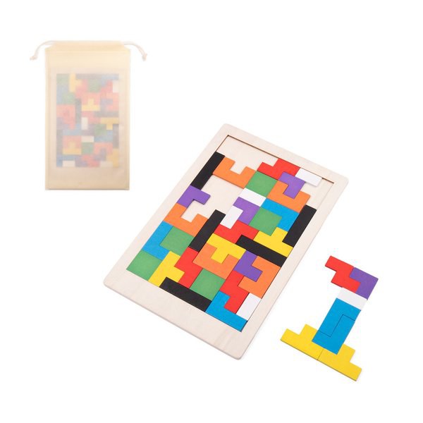 Bouw- en in elkaar grijpend spel gemaakt van multiplex - Egotier 98169