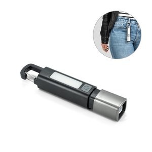 ABS-zaklamp, met een 2 W LED-lampje (53 lumen) aan de voorkant en een COB-lampje (53 lumen) aan de bovenkant - Egotier 98173